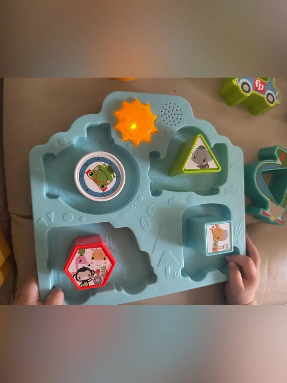 Fisher-Price Blue Multi-Vehicle Activity Puzzle Shape Sorter